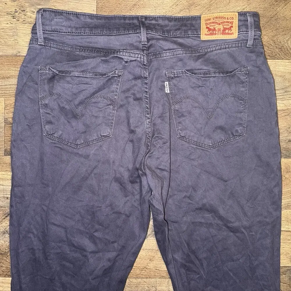 Levi's 514 Jeans Men's 32x30 Slate Blue Sunwashed Mid Rise Skinny White Tab‎